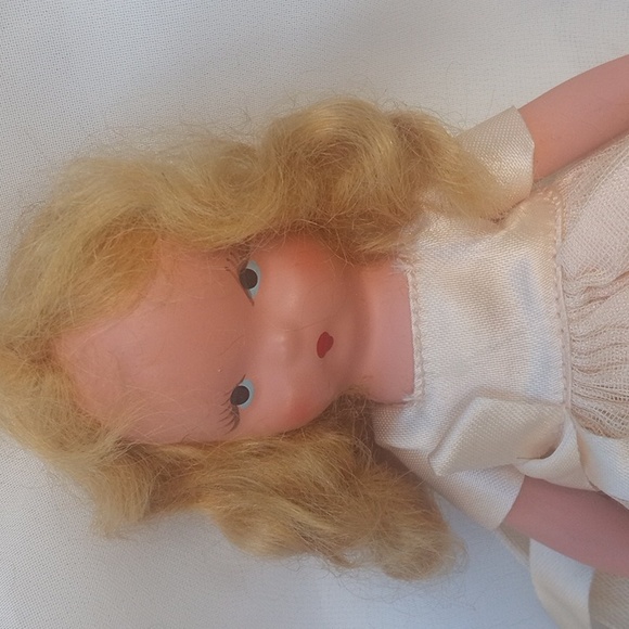 Collectible Vintage Nancy Ann Storybook Bisque Frozen Legs Doll Pink - Picture 3 of 12